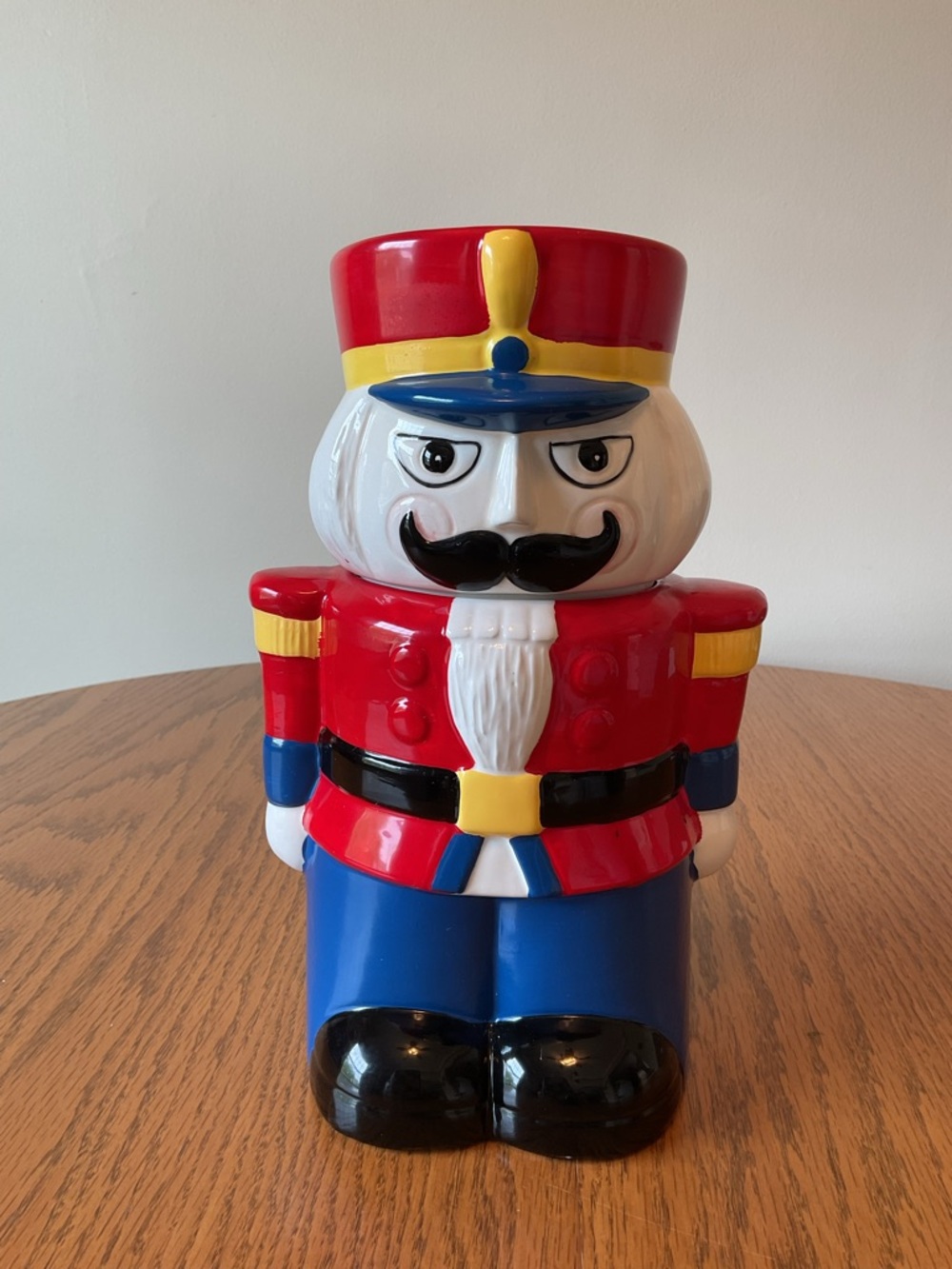 Ceramic Nutcracker Cookie Jar